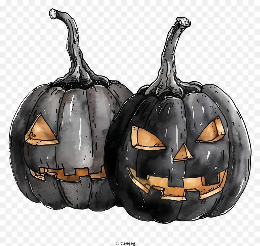 Calabazas De Halloween，Halloween PNG