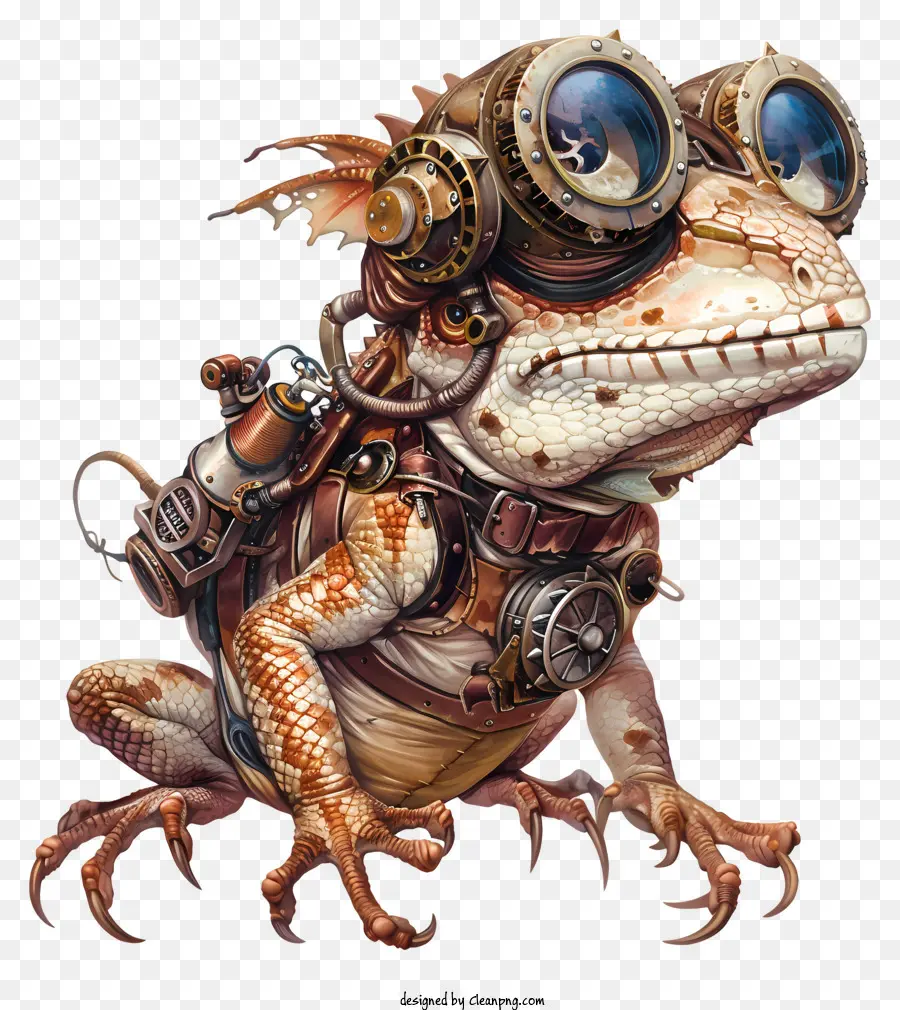 Steampunk，Lagarto PNG