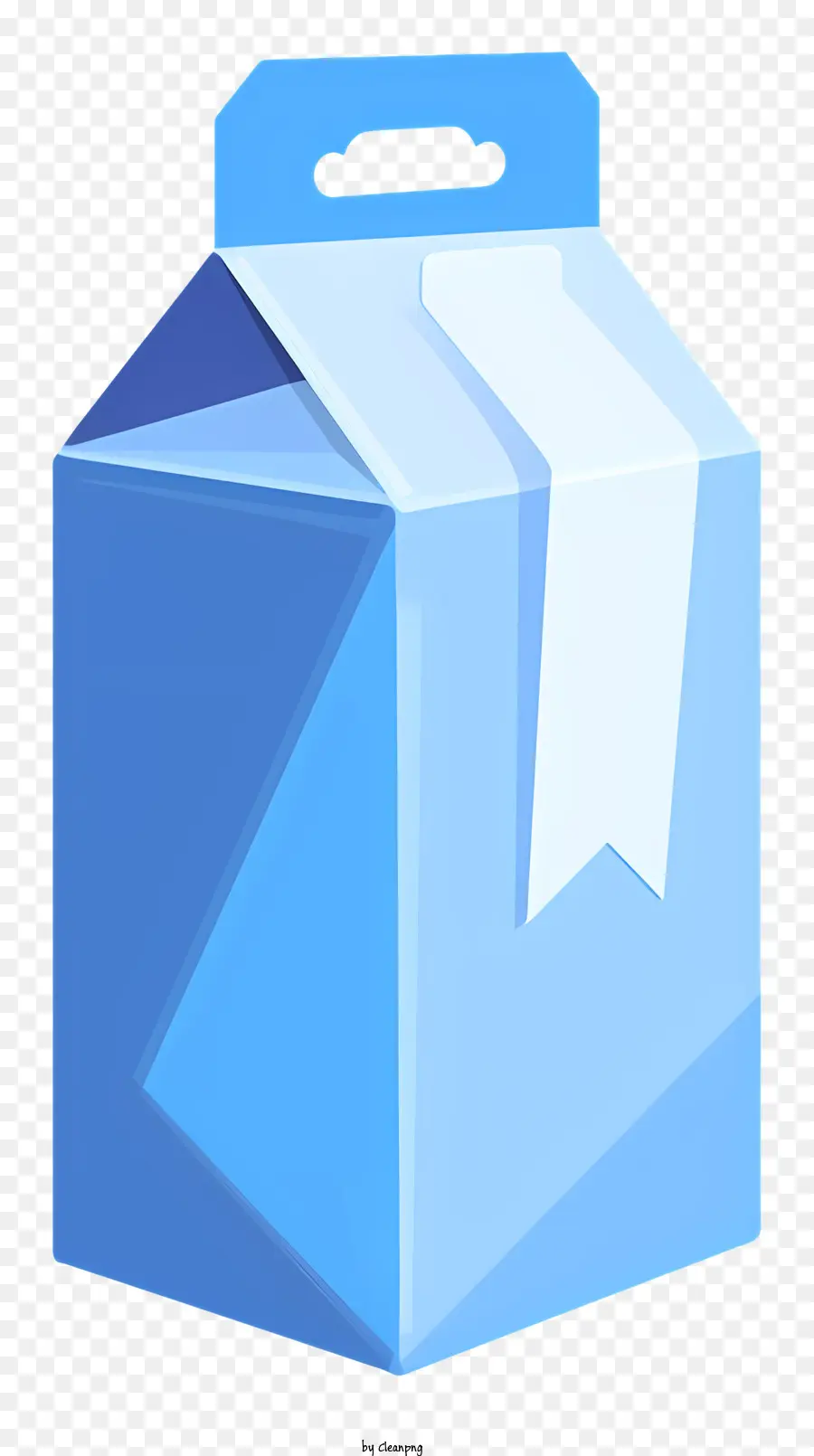 Cartón De Leche，Azul PNG