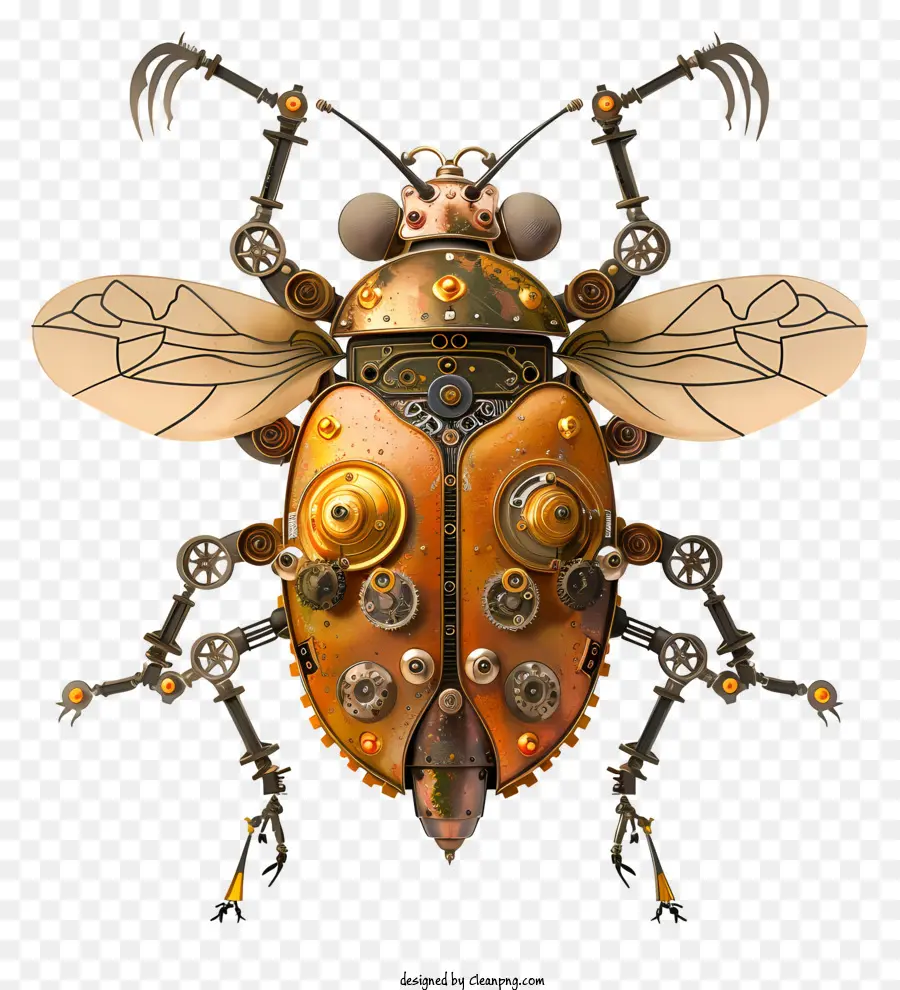Steampunk，Insecto Mecánico PNG