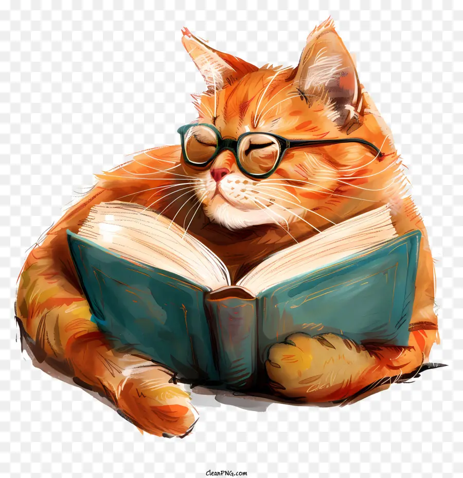 Lectura De Gatos，Gato PNG