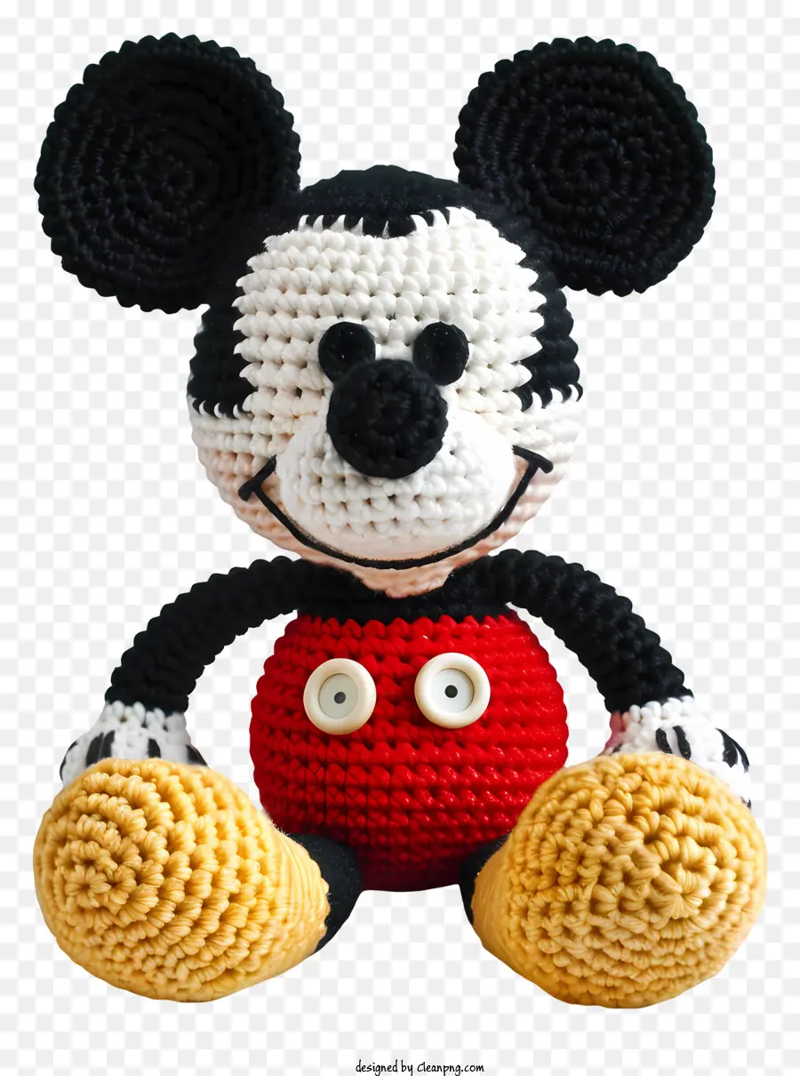 Mickey，Juguete De Ganchillo PNG