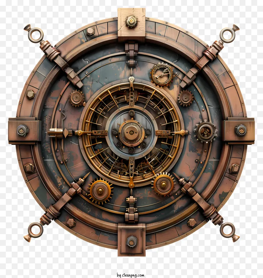 Steampunk，Reloj Con Alimentación De Vapor PNG