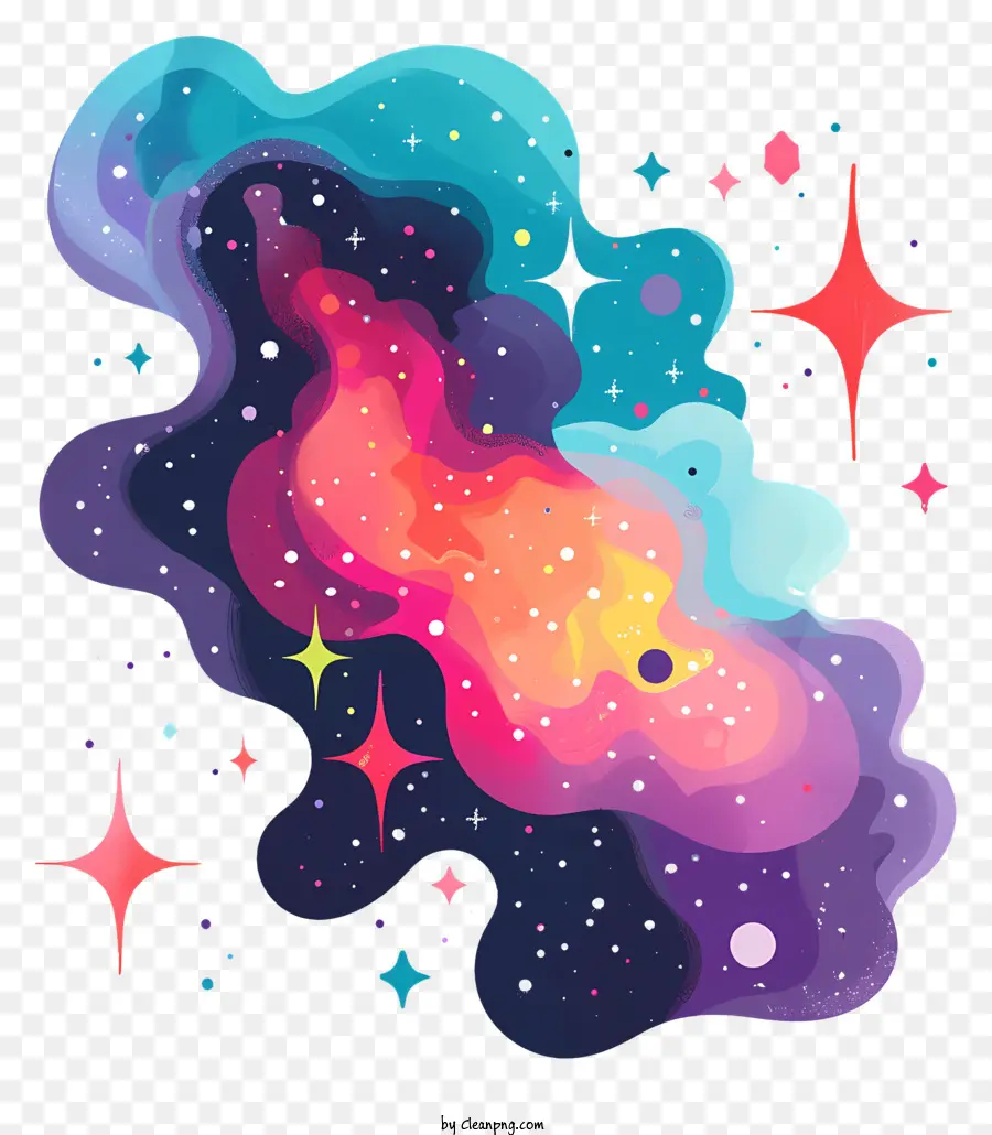 Nebulosas，Galaxia Colorida PNG