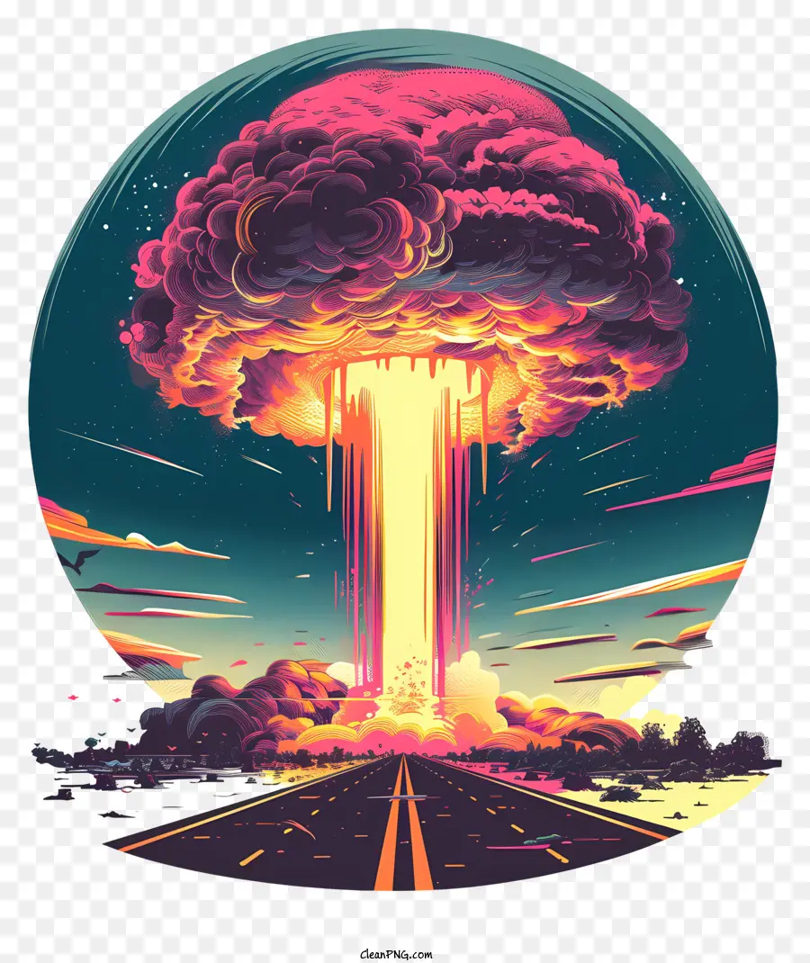 Explosión Nuclear，Explosión Atómica PNG