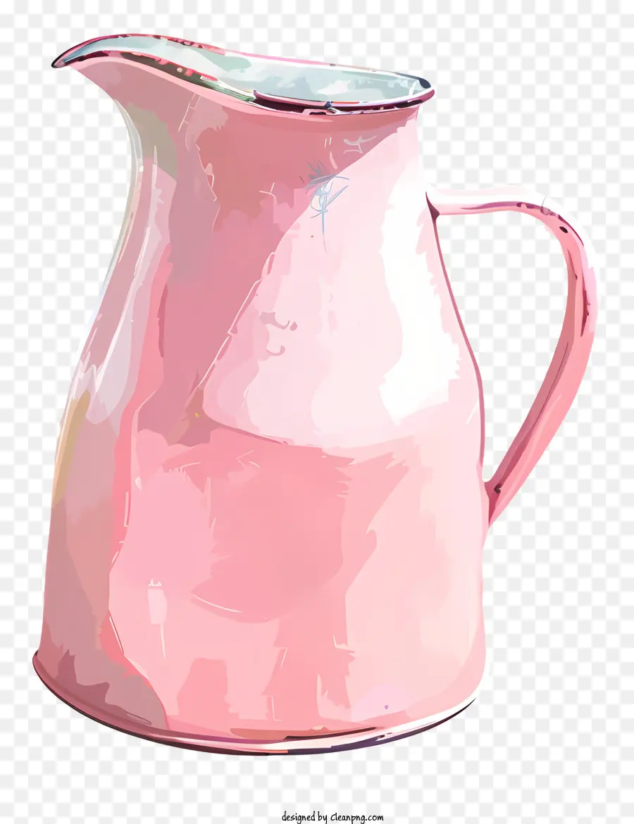 Jarra De Leche Rosa，Jarra De Cerámica PNG