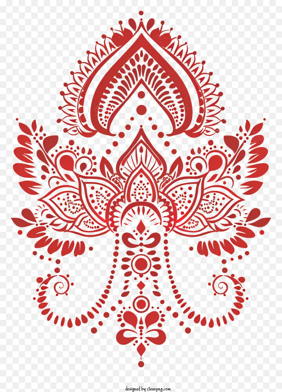 Mehndi，Patrón Tradicional PNG