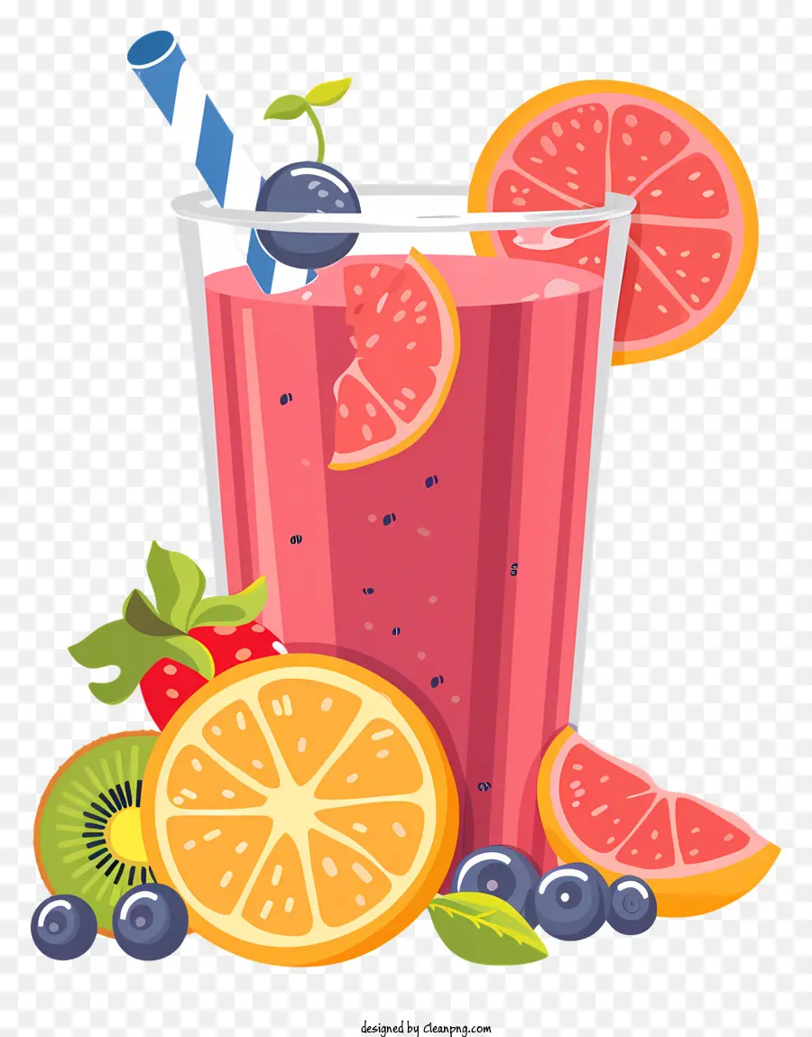 Batido De Fruta，Frutas Frescas PNG