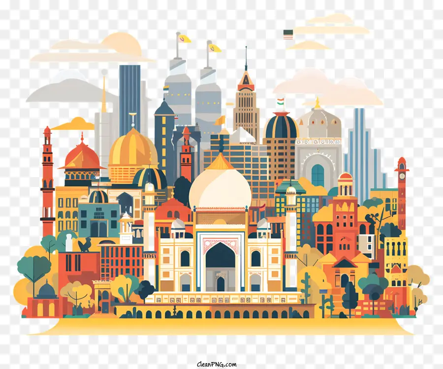 Nueva Delhi，Paisaje Urbano PNG