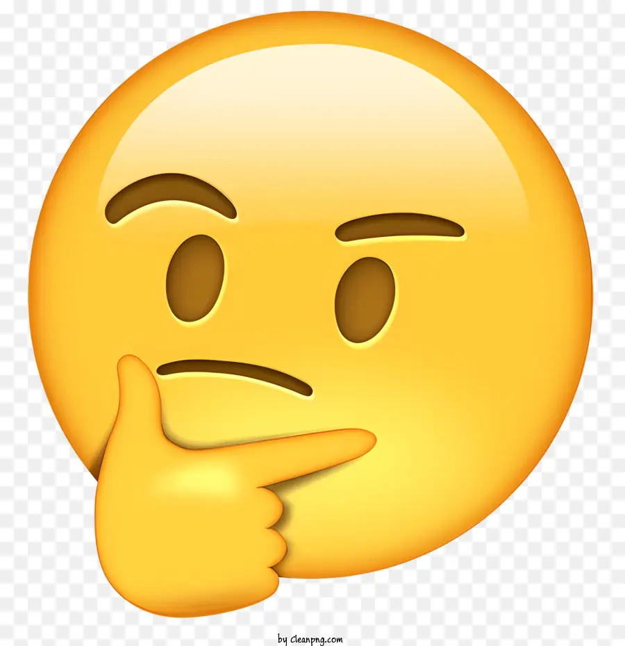 Emoji，Emoji Escéptico PNG