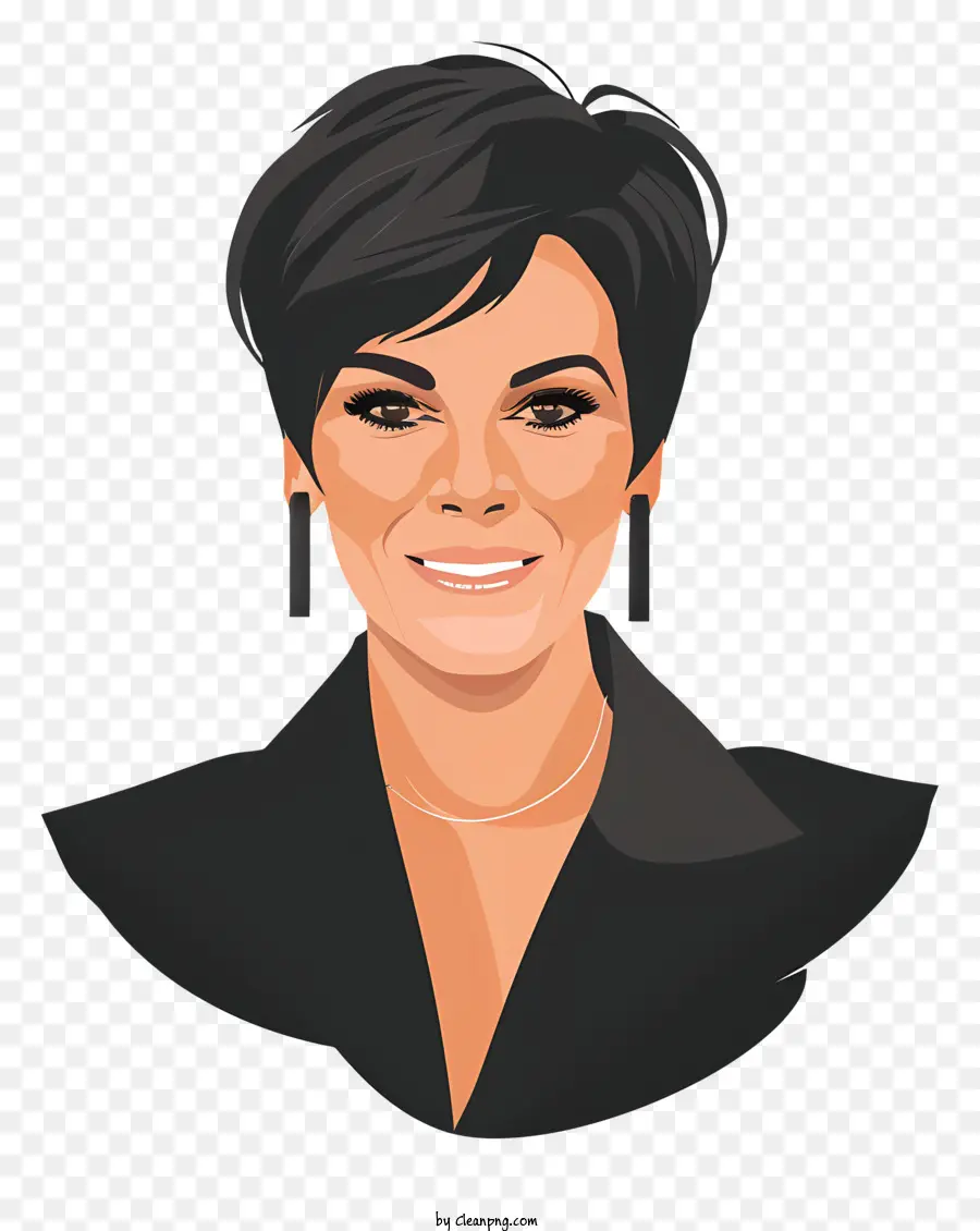 Kris Jenner，El Cabello Negro PNG