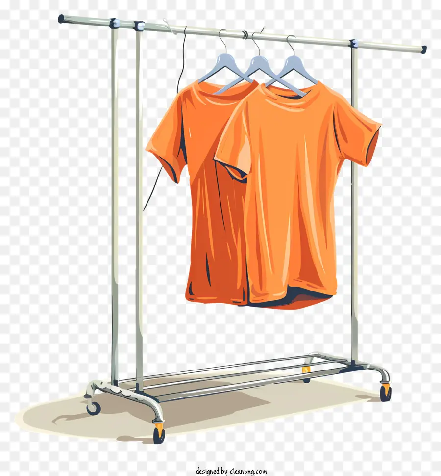 Ropa De Rack，El Naranja De La Camiseta De La PNG