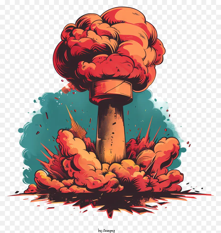 Explosión Nuclear，Erupción Volcánica PNG