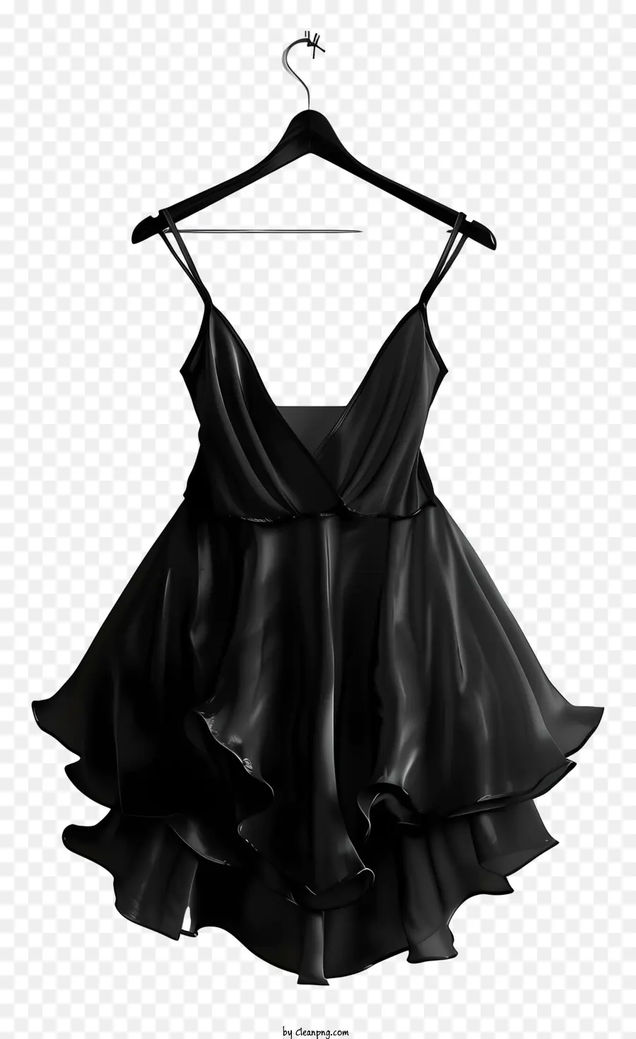 Vestido Negro，Percha De Ropa PNG