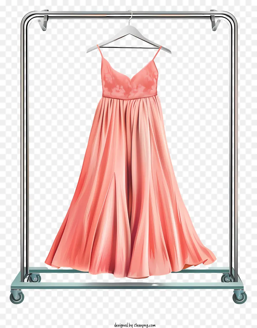 Ropa De Rack，Vestido De Color Rosa PNG