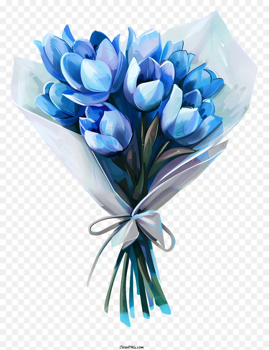 Azul Ramo，Azul Tulipanes PNG