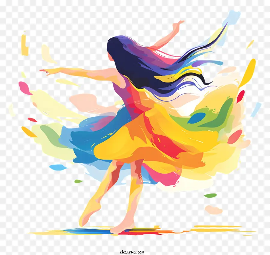 Día Internacional De La Danza，La Pintura Abstracta PNG