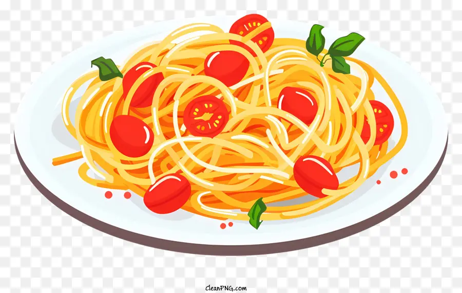 Espaguetis，Tomates Cherry PNG