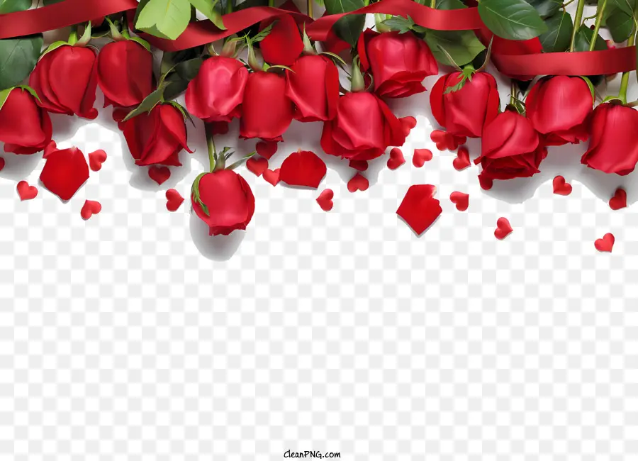 De Fondo，Rosas Rojas PNG