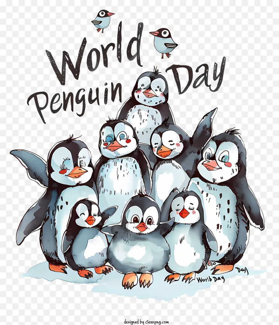 El Día Mundial Del Pingüino，Los Pingüinos PNG