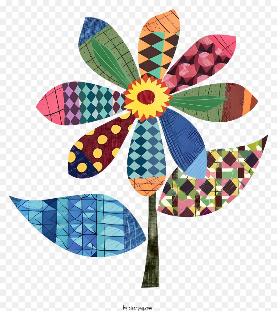 Flor，Flor De Mosaico PNG