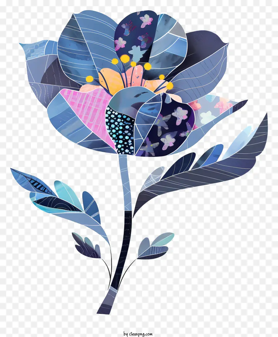 Flor，Flor Azul PNG