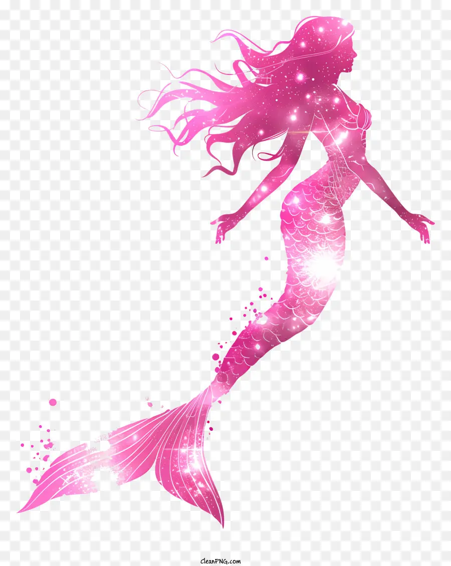 Silueta De Sirena，Sirena PNG