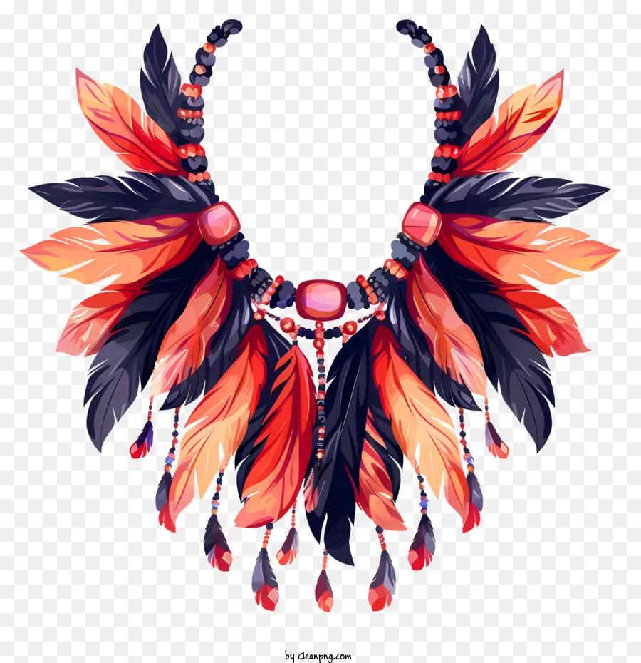 Collar De Lujo，Collar De Plumas PNG