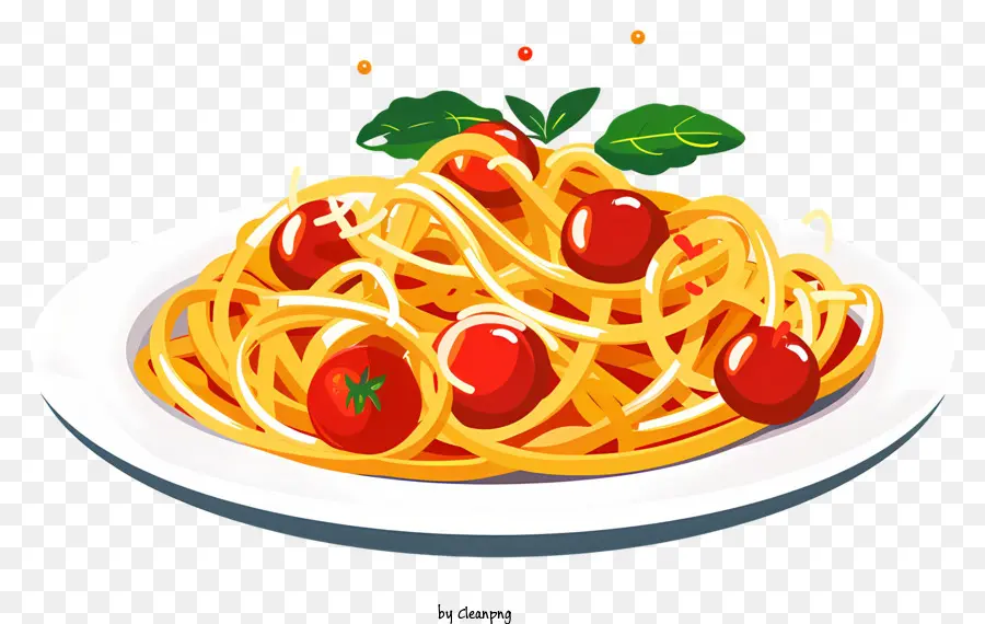 Espaguetis，Tomates Cherry PNG