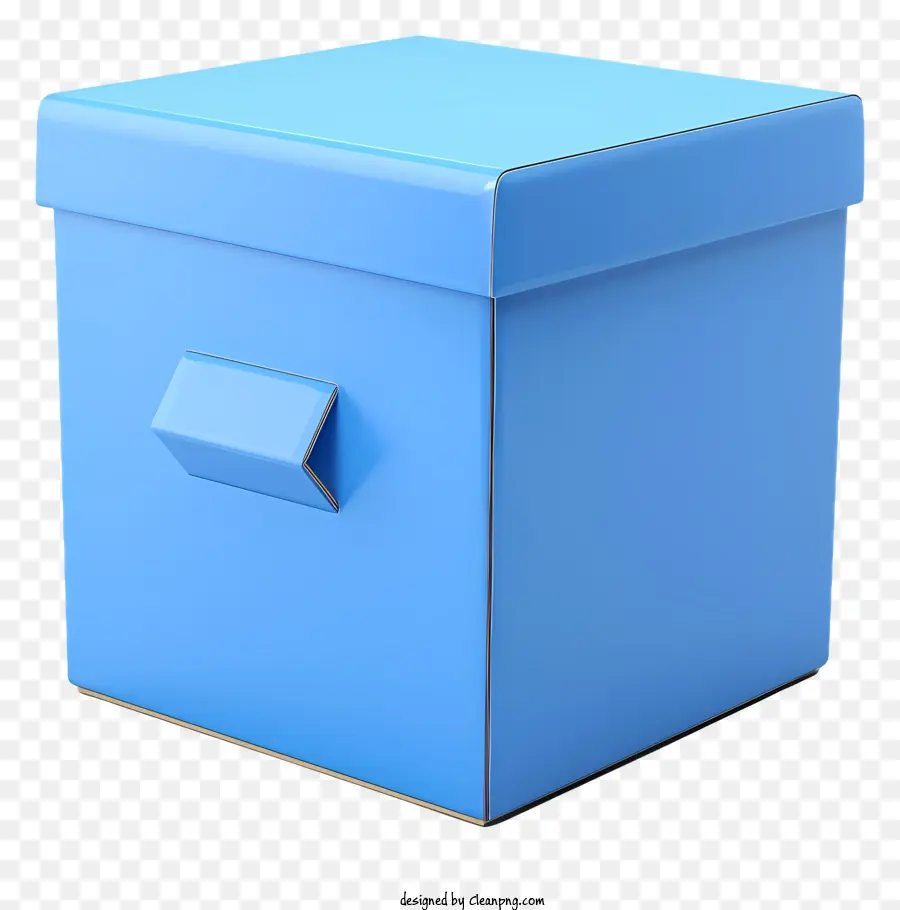 Caja De Cartón，Caja Azul PNG