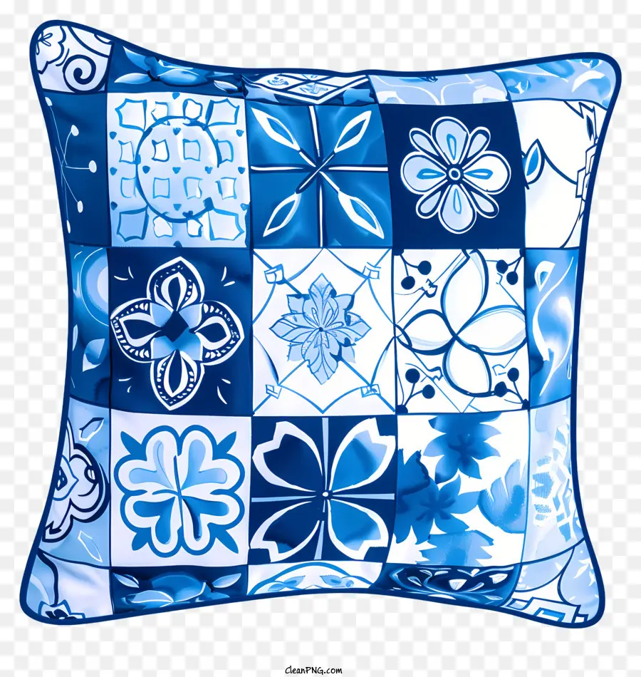 Azul Almohada，Cojín Azul PNG