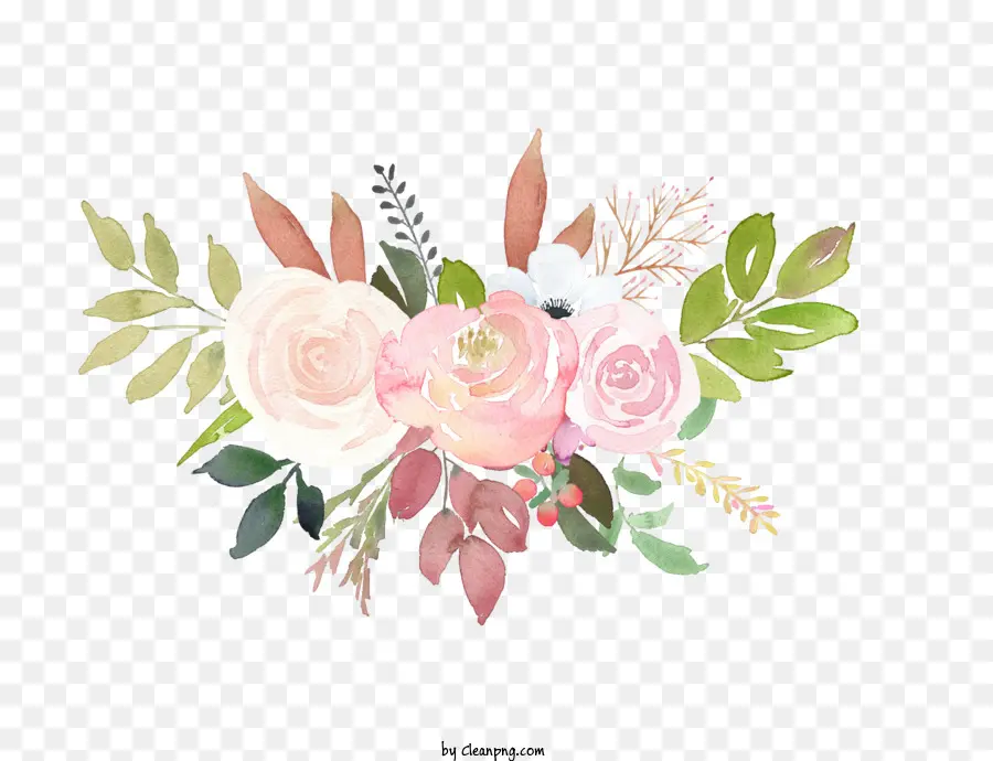 Las Rosas，Ilustración Acuarela PNG