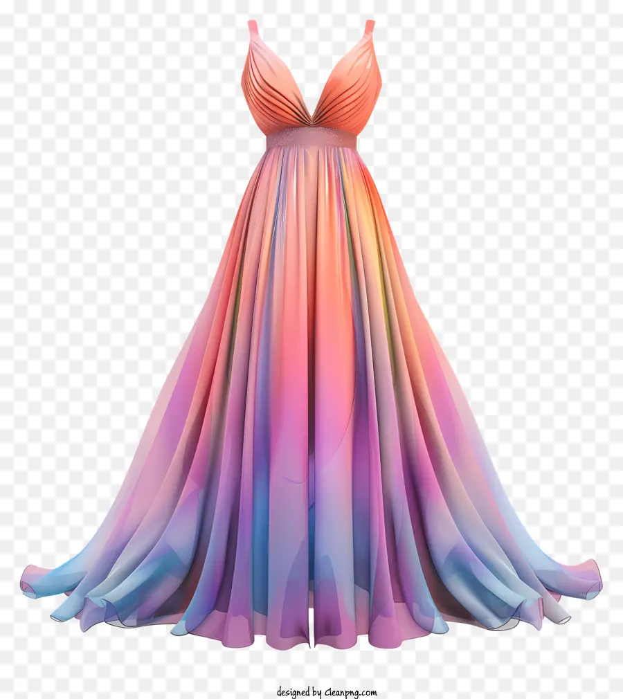 Vestido De Maxi，Vestido Colorido PNG