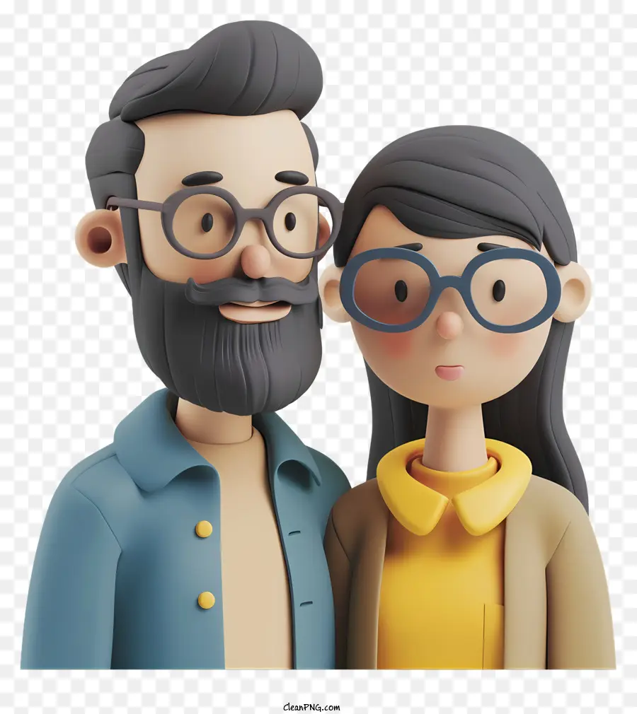 Pareja，Anteojos PNG