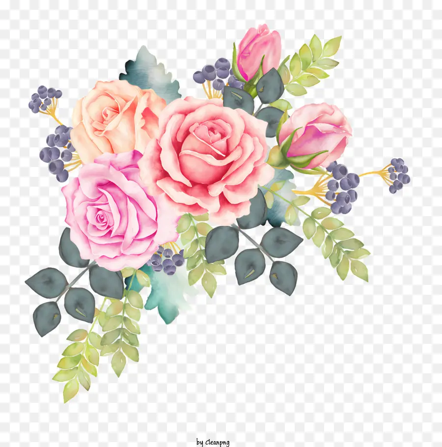 Las Rosas，Rosas De Color Rosa PNG