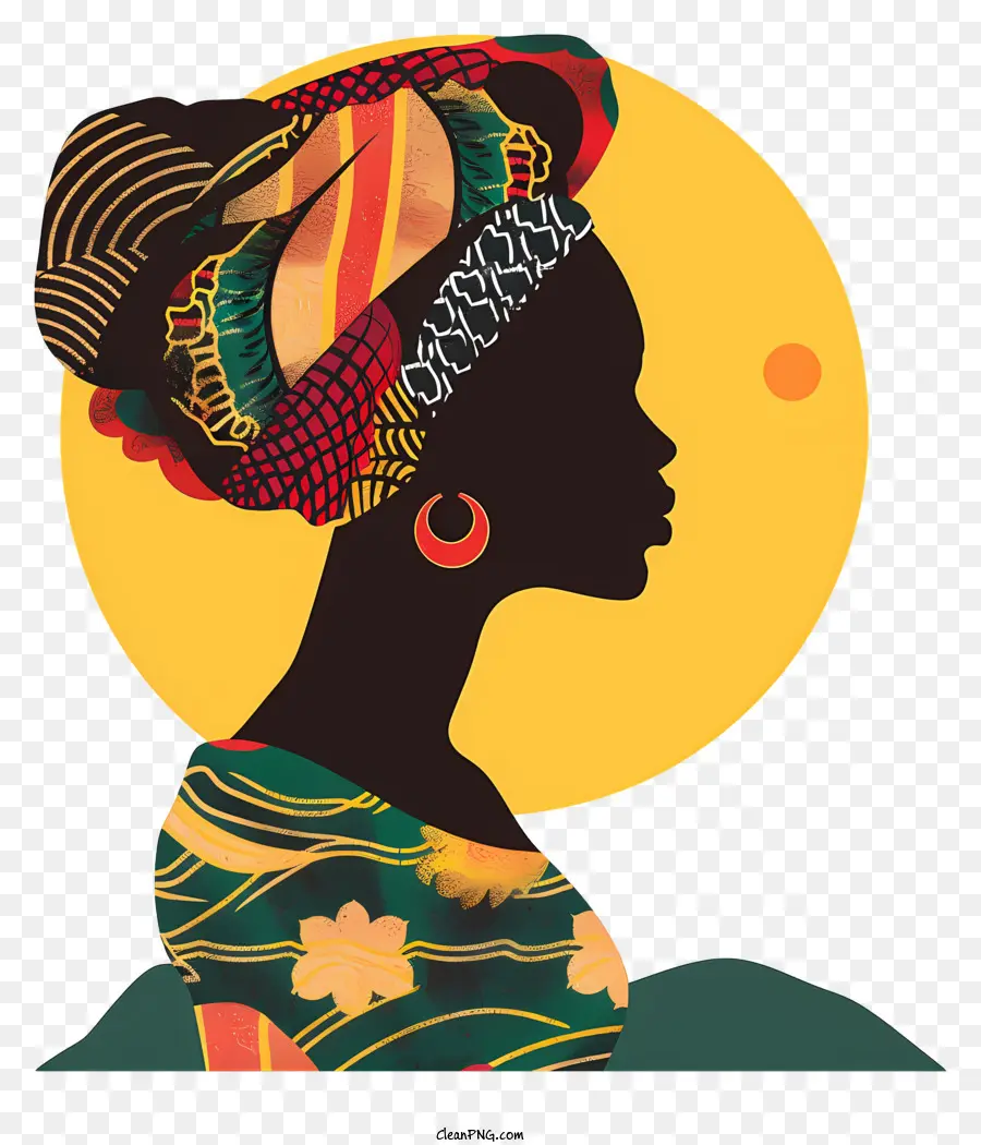 Mujer Africana，Silueta De Mujer PNG