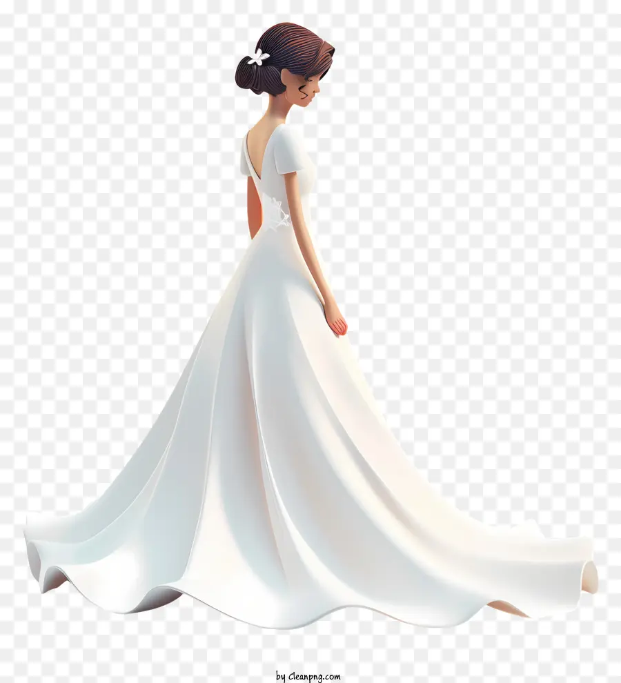 Novia，Novia Con Vestido Blanco PNG