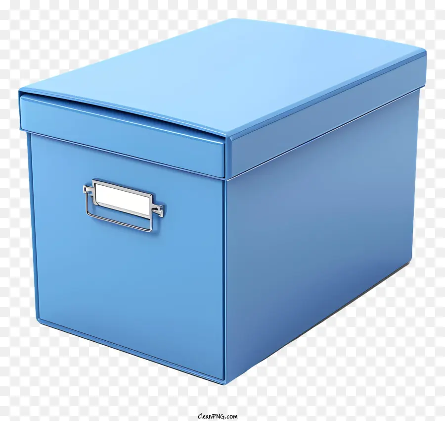 Caja De Cartón，Caja Azul PNG