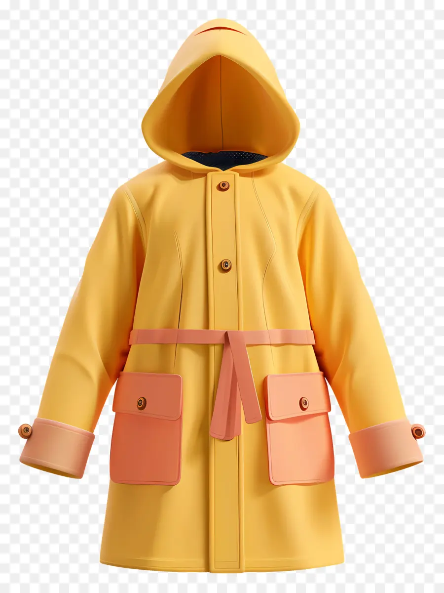 Impermeable，Amarillo PNG