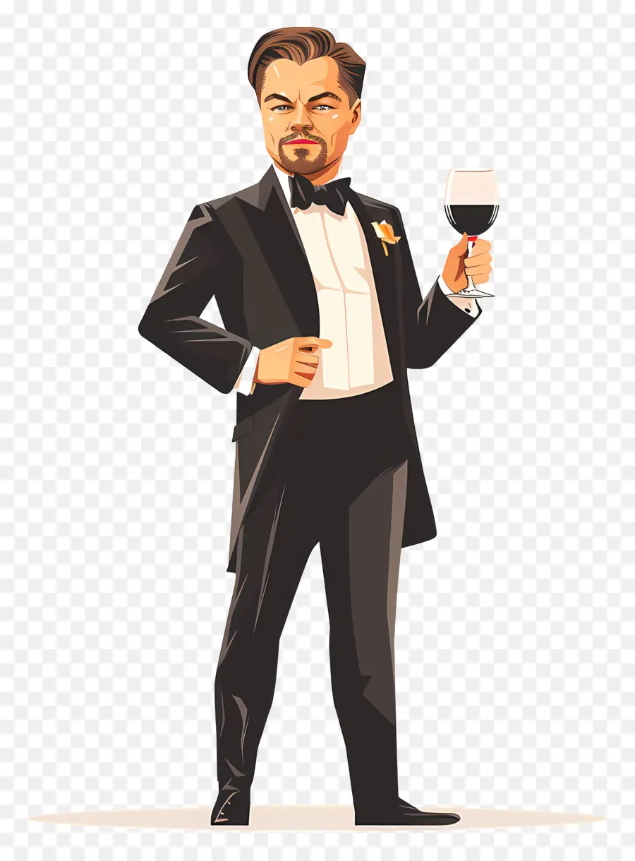 Leonardo Dicaprio，Esmoquin PNG