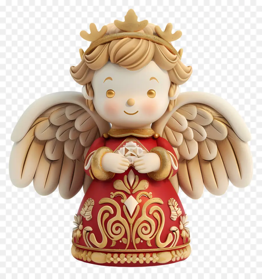 Adorno De Navidad，Angel Estatua PNG