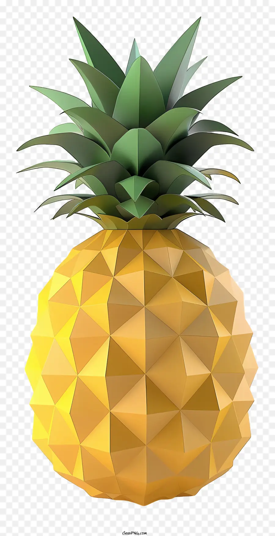 Piña，Modelo En 3d PNG