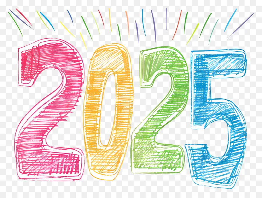 Año Nuevo 2024，2025 PNG