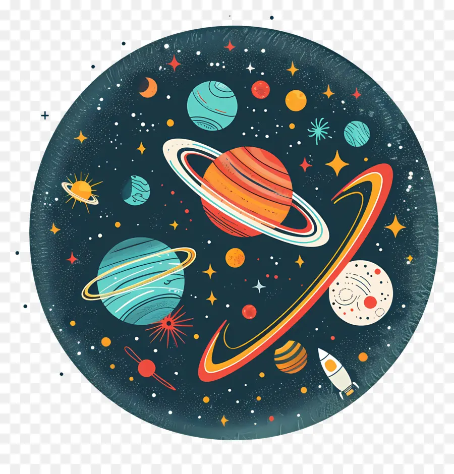 Universo，Escena Planetaria PNG