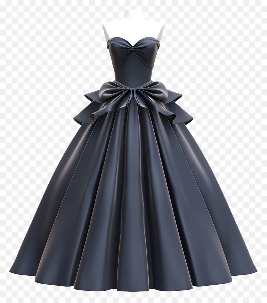 Vestido De Bola，Vestido De Noche Negro PNG