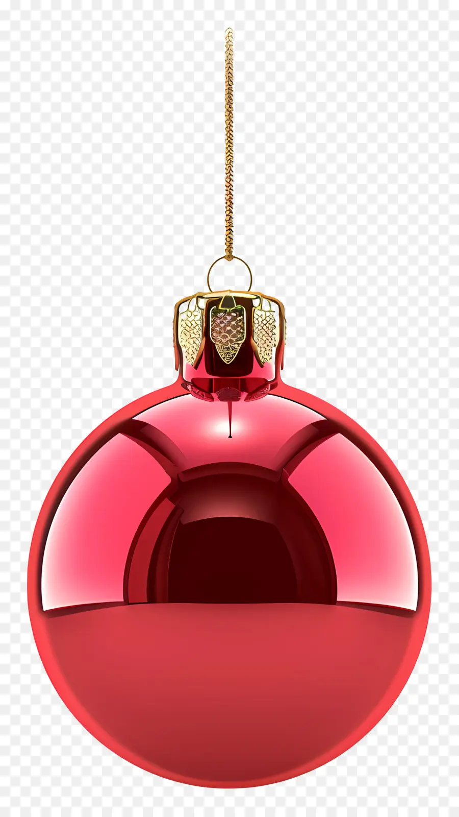 Adorno De Navidad，Ornamento Rojo PNG