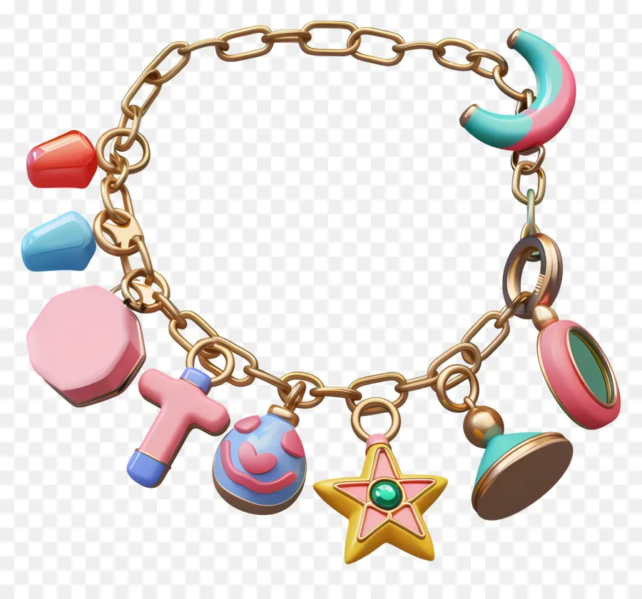 De La Pulsera Del Encanto，De Plástico PNG