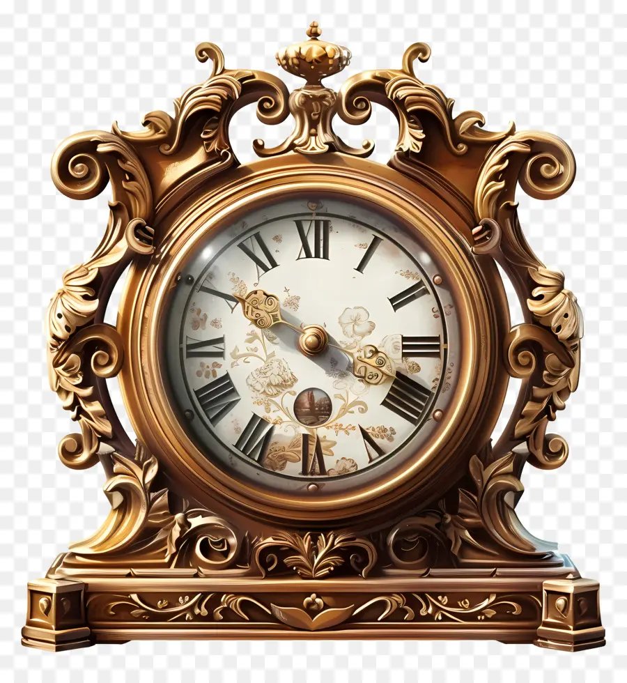 Apreciar Un Día Antiguo，Reloj Adornado PNG