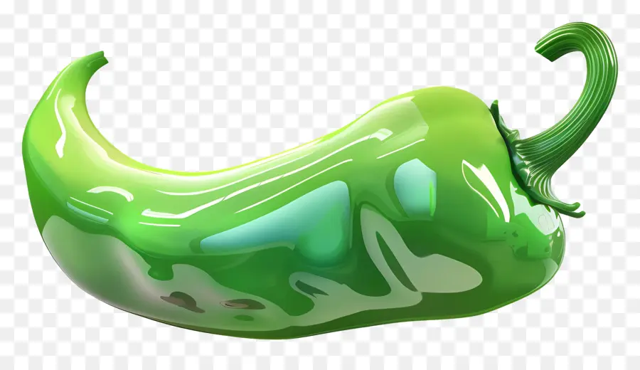 Pimiento Verde，Brillante PNG