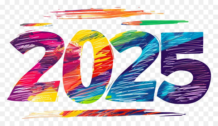 Año Nuevo 2024，Colorido PNG